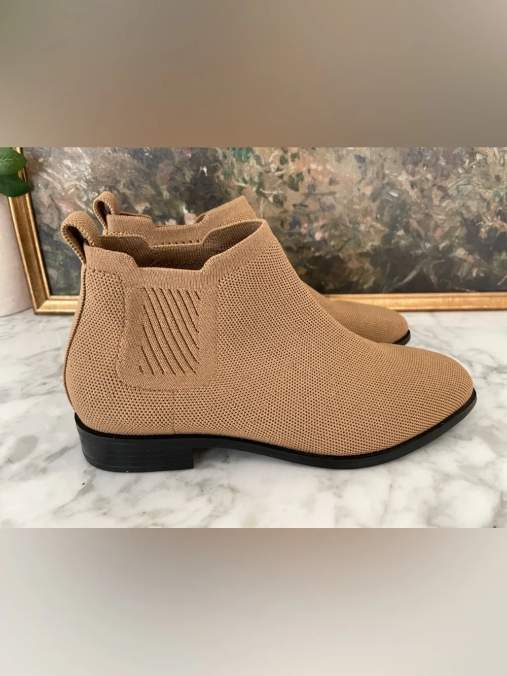 Vivaia Ryan Pro Water Repellent Ankle Boots Nutmeg Tan size 7 Square Toe - Picture 4 of 8